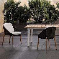 Canapé d'extérieur nordique en osier, mobilier de jardin et de cour, sièges en arc pour balcon d'hôtel, chaises de terrasse pour salon, modèle Chine