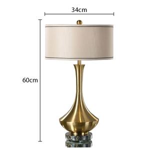 Lampes de table sur pied en métal noir simple cuir acrylique Led bureau salle d'étude lampe de table de lecture décorative - Product Image 2