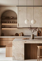 Set Kabinet Dapur Modular Bentuk L dari Baja Anti Karat Ramah Lingkungan dan Tahan Api dengan Desain Modern untuk Penggunaan di Villa dan Apartemen