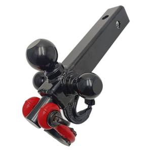 Accesorios Modificados para Auto y RV Hebilla Desmontable Rotación de 360 Grados <span class=keywords><strong>Enganche</strong></span> de <span class=keywords><strong>Remolque</strong></span> Brazo de Tres Bolas Gancho de Arrastre Conector de <span class=keywords><strong>Remolque</strong></span> - Product Image 2