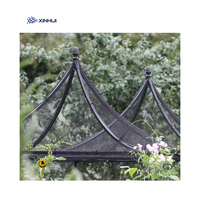 Grosse maille Noir PE volière nouée 30gsm filets à oiseaux pour attraper les oiseaux