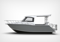 Bateaux de pêche en aluminium Gospel Allsea 6,85 m (23 pieds) pour usage familial, bateau de pêche en haute mer, coque simple en V profond, aluminium de qualité marine 5083