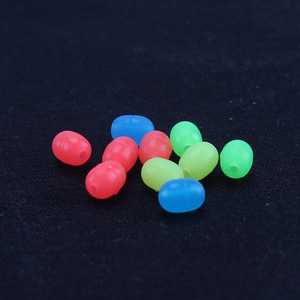Perles de sécurité en silicone colorées de type Aohu O, ovales, anti-collision, pour la pêche en mer et sur les rochers, accessoires de pêche. - Product Image 1