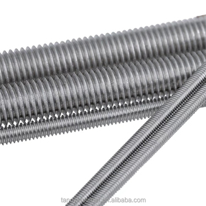 Vis à queue filetée complète en acier inoxydable 304 ASTM A193-B7 M6 M16 DIN 975 - Product Image 3