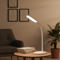 Lámpara de Escritorio Multifuncional con Soporte para Teléfono, Control Táctil, 5000K, 160lm, 80Ra, Diseño Moderno, Pantalla Novedosa, DC, para Hogar, Estudio, Oficina