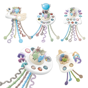 Jouet à tirer Montessori pour bébé de 6 à 12 à <span class=keywords><strong>18</strong></span> <span class=keywords><strong>mois</strong></span>, jouet de voyage, jouet sensoriel Montessori pour bébé - Product Image 1