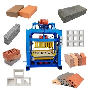 4-40c Máy làm gạch bán tự động bê tông rỗng khối máy làm đất vôi xi măng gạch chế tạo - Product Image 1