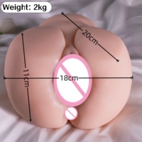 Muñeco Sexual Masculino con Trasero Voluptuoso, Canal Doble Realista, 100% Impermeable, Sensación Real al Tacto, Juguete Sexual para Hombres, Juguete para Adultos