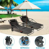 Chariot de camping pliable 2 en 1, lit et chaise, chariot utilitaire, chariot de parc, chariot de pique-nique, chariot de plage pliable, chariot de jardin, chariot de plein air pliable à roues