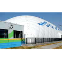 Dôme d'air temporaire pour le stockage d'équipements de chantier, installation rapide, hangar d'atelier gonflable avec système de ventilation