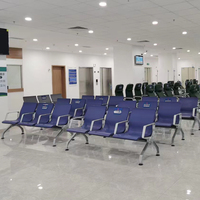 Siège d'aéroport en attente de passager de 3 sièges de poutre d'aéroport pour le secteur public
