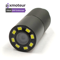 Module de caméra endoscopique industrielle Pixmoteur PE-U21480-B1, prix d'usine, 8MP AF, diamètre 14 mm, 2400x3200 pixels, USB, étanche, H.265