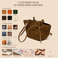 Sacs fourre-tout en cuir véritable et daim avec logo personnalisé OEM ODM pour femmes, sac à bandoulière ailé, vente en gros d'usine