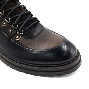 Bottes à lacets en cuir véritable haut de gamme pour hommes - Respirantes, confortables, antidérapantes, confortables toute l'année pour le bureau et la carrière - Product Image 6