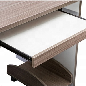 Escritorio de Oficina de Melamina, Mesa de Oficina de Teca, Escritorio Individual para Oficina - Product Image 3