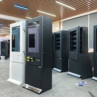 Distributeur automatique intelligent en gros avec lecteur de carte, scanner d'identité, vérification de l'âge, sachets de nicotine, écran tactile, mini distributeur automatique