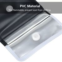 UIOWIO – Cendrier de poche portable en PVC personnalisé, ignifuge, réutilisable et écologique pour l'extérieur