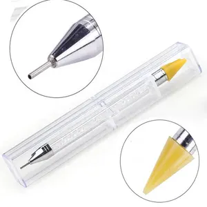 2019 Dual-ended Rhinestone Crystals Studs Picker Wax Pencil Pen Crystal Beads Handle Nail Rhinestone Picker Dotting Pen