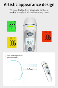 Лидер продаж, светодиодная и ЖК-версия, подсветка, дополнительный детский режим, двойной режим, медицинский инфракрасный термометр для ушей и лба - Product Image 5
