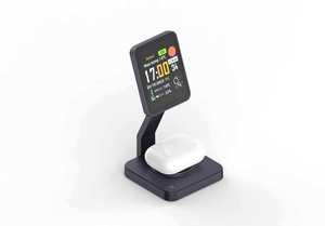 Station de charge sans fil 3 en 1, <span class=keywords><strong>chargeur</strong></span> rapide 15W, <span class=keywords><strong>chargeur</strong></span> sans fil magnétique pour téléphones, écouteurs, montres, module de montre amovible - Product Image 4