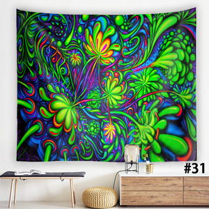 'Monad Ấn Độ Mandala psychedelic Thảm trang trí tường Hippie bãi biển Khăn Chakra medit Anime tấm thảm LED tấm thảm - Product Image 6