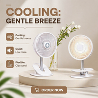 Ventilateur à pince, ventilateur de plafond, nouveau ventilateur mural, refroidisseur d'air électrique, bureau télescopique, ventilateur USB avec télécommande, mini ventilateur avec pince