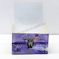 Purple Rhino Sex Drink Emballage en plastique PET écologique avec étiquette d'autocollants de bouteille recyclable pour emballage de bouteille de boisson de rhinocéros