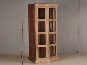 Vitrina Moderna Hecha a Mano, Ecológica, de Madera Sólida para Sala de Estar, Armario con Amplio Espacio de Almacenamiento y Exhibición Decorativa de Vidrio - Product Image 6