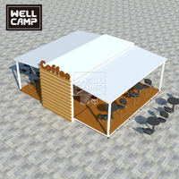 WELLCAMP – Nouveaux magasins conteneurs préfabriqués modernes, pliables et extensibles, en panneaux sandwich respirants, de 20 et 40 pieds, personnalisables et mobiles