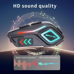 Bt5.4 casco senza fili citofono sistema di comunicazione mani libere IPX8 casco impermeabile citofono cuffie per caschi - Product Image 4