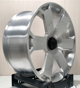 Rines SHIN de Cinco Radios, Forjados, Aleación 5x112, Acabado Cepillado, F16 17 18 19 20 21 22 para AVS Audi RS6 RS7 <span class=keywords><strong>Q8</strong></span> B9 A4 A6 S6 C8 - Product Image 3