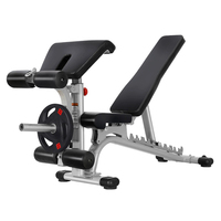 Chaise d'entraînement multifonctionnelle en métal pour haltères - Banc d'exercices oblique horizontal pour triceps et cuisses