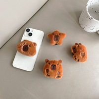 Support de téléphone portable en peluche rétractable en forme de capybara et étoile à cinq branches pour fixation arrière, support de bureau, vente en gros