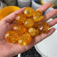 Pierres précieuses en vrac de haute qualité 20-30 mm, pierres roulées en citrine dorée, en vente en gros