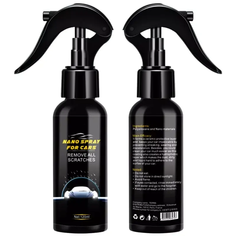 Cire de pulvérisation pour revêtement en céramique nano de voiture pour agent de lavage de voiture en céramique Fortify Quick Coat Polish & Sealer Spray