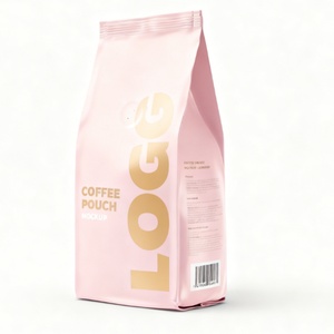 Bolsas de Café de Fondo Plano Impresas Personalizadas de Alta Calidad, Bolsa con Cierre Hermético y Válvula de Desgasificación para Granos de Café - Product Image 3