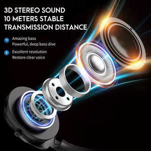 <span class=keywords><strong>Onikuma</strong></span> <span class=keywords><strong>B90</strong></span> Black Cat Ear Micrófono Inalámbrico Business Blue Tooth Tws Gaming Auriculares Tws Auriculares inalámbricos para ENC - Product Image 6