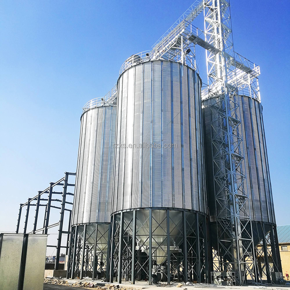 Great volume popular TCK series hopper bottom galvanized steel rice paddy storage silo