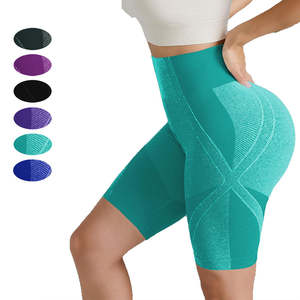 Yoga Shorts femmes Push up Leggings course Gym Fitness pantalon Abdomen humidité absorber sport vente chaude taille haute sans couture - Product Image 1