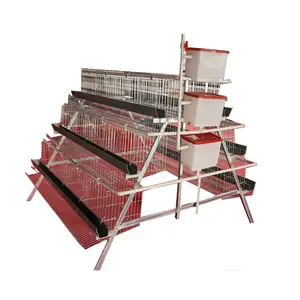 Poultry farming A type 3 tiers chicken layer cage chicken coop chicken cages for sale
