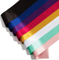Rubans en satin vierges pour personnaliser vos rubans – Parfaits pour anniversaires, mariages, remises de diplômes, concours de beauté, enterrements de vie de jeune fille et autres décorations DIY.