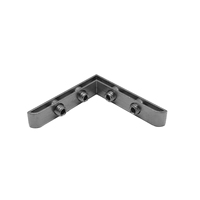Conector de Perno Dividido en Ángulo de Esquina, Accesorio de Alineación de Varillas en Forma de L de Aleación de Zinc de 6 Ranuras Personalizado