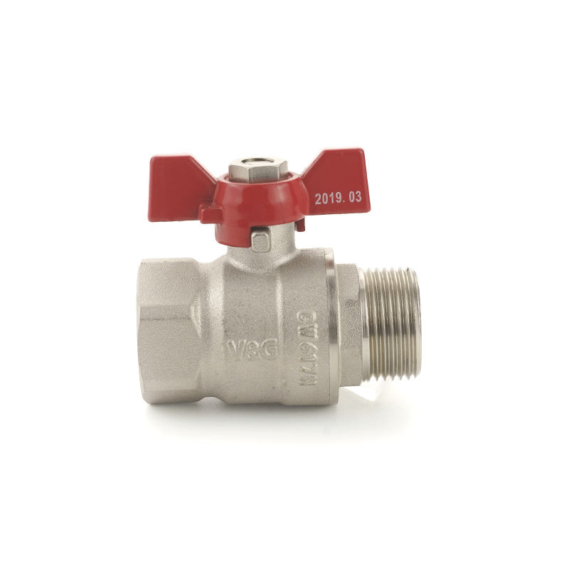 Wholesale Price 1/2" - 1" Female to Male Water Brass Ball Valve with Butterfly Handle