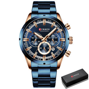 50 Piezas Reloj de Pulsera de Cuarzo para Hombre Curren 8355, Diseño Vintage de Lujo, con Logotipo Personalizado OEM, Reloj de Acero Inoxidable para Hombre - Product Image 6