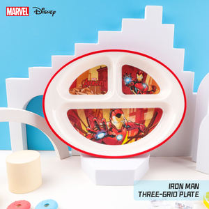 Plato de Melamina Personalizado de Dos Colores y Tres Compartimentos con Diseño de Héroes de Marvel para Niños, Estilo de Dibujos Animados - Product Image 4