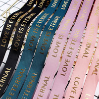 Ruban en satin polyester multicolore de 4 cm, fait main, écologique, pour la décoration de gâteaux d'anniversaire, les accents de boîtes cadeaux et les créations florales DIY - Vente en gros