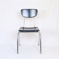 Chaise d'étudiant américaine électroplaquée pour université, école, salle de classe, collège, chaise de cadet, chaise de salle à manger