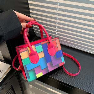 <b>Small</b> Square Shoulder Bags for <b>Women</b> Hit Color Crossbody Messenger Bag Lady Purses and <b>Handbags</b>.Z0137 - Product Image 1