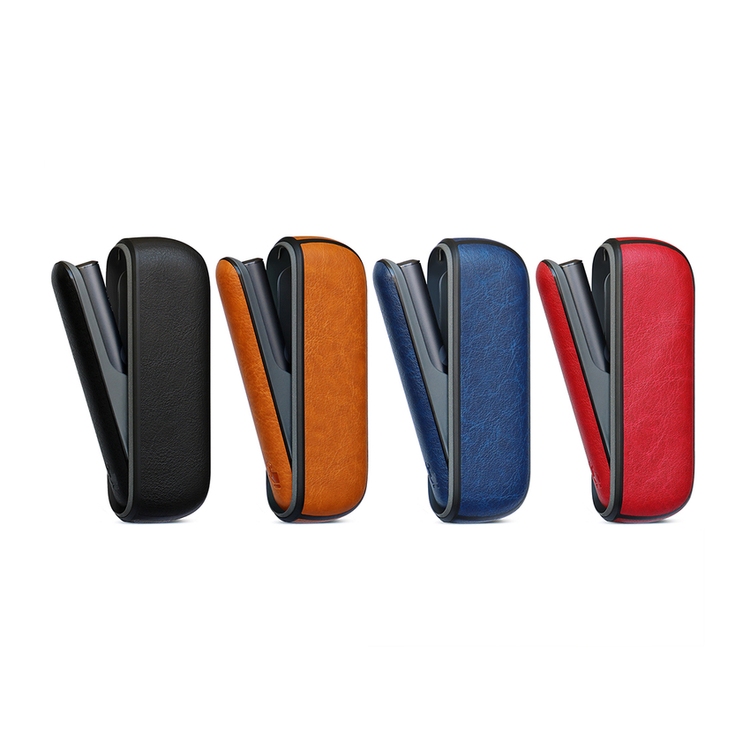 Чехол из искусственной кожи с логотипом на заказ, Защитная сумка для аксессуаров для электронных сигарет с крышкой двери для Iqos 4 Iluma