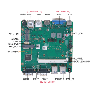 Placa Base Industrial Intel I3-5005U NANO ITX en Oferta, SATA2.5, 4USB3.0, Memoria DDR3, Nueva Condición, <span class=keywords><strong>IPC</strong></span> de Escritorio para Mini Industria - Product Image 3